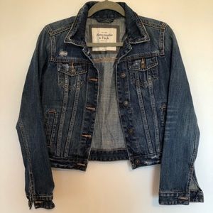 Abercrombie and Fitch Distressed Denim Jacket